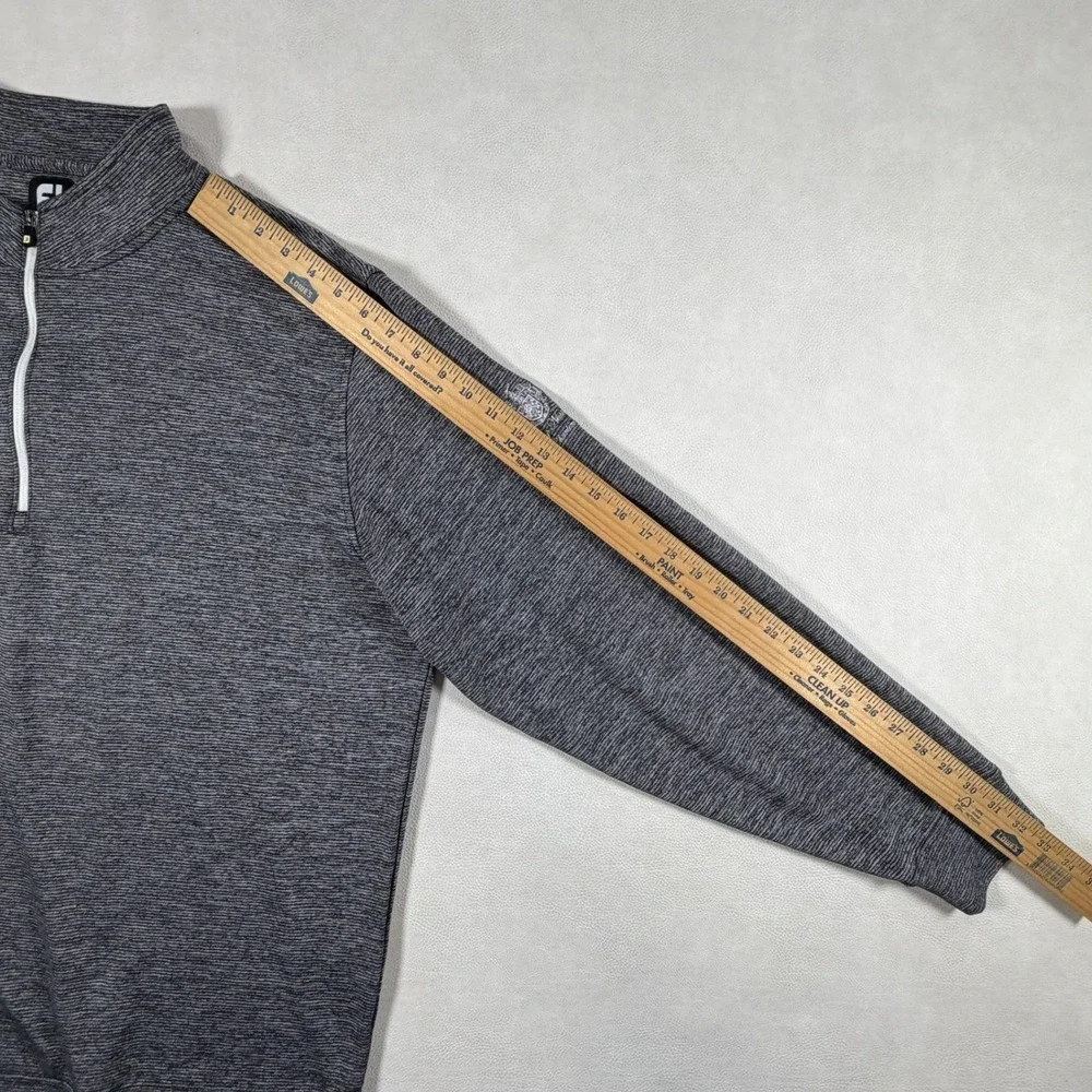 FootJoy Mens XXL Trump National Charlotte Quarter Zip Pullover Gray Heather